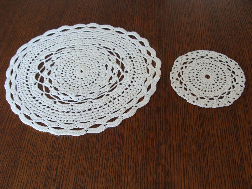 napperon au crochet vintage, Enlèvement