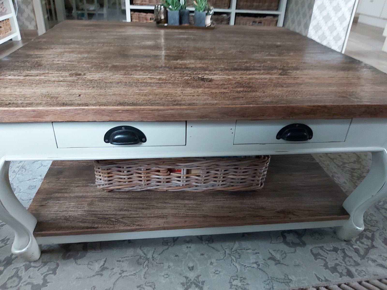 Salontafel 1m op 1m, Ophalen