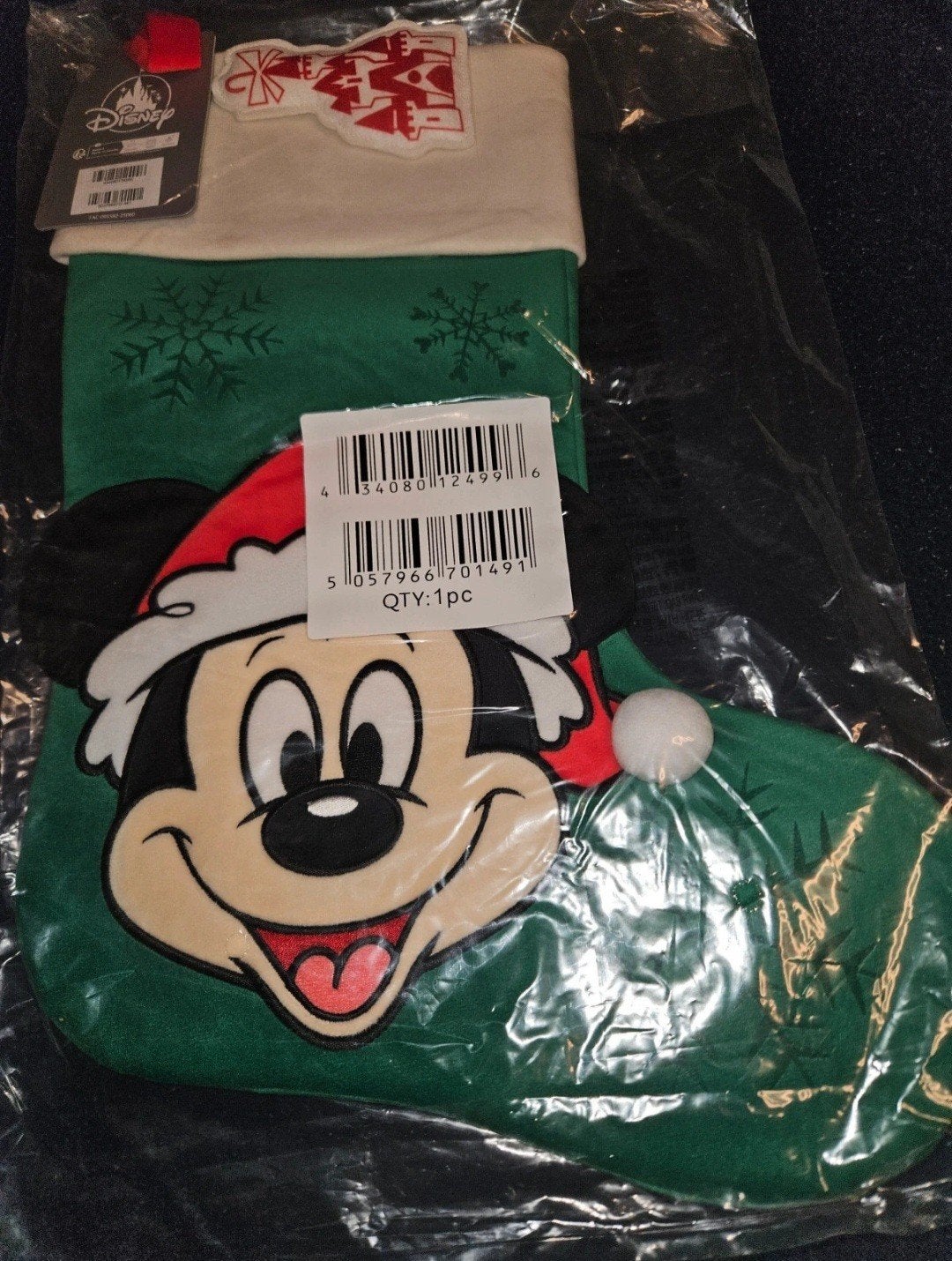 grote kerstsok disney, Ophalen