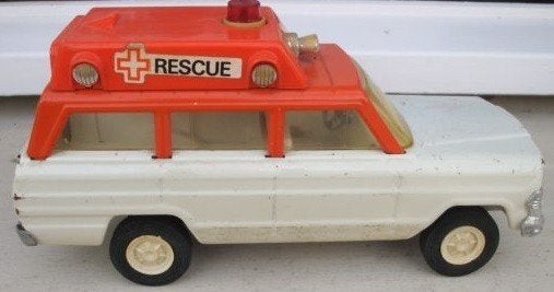 Vintage Tonka rescue ambulance, Antiquités & Art, Enlèvement