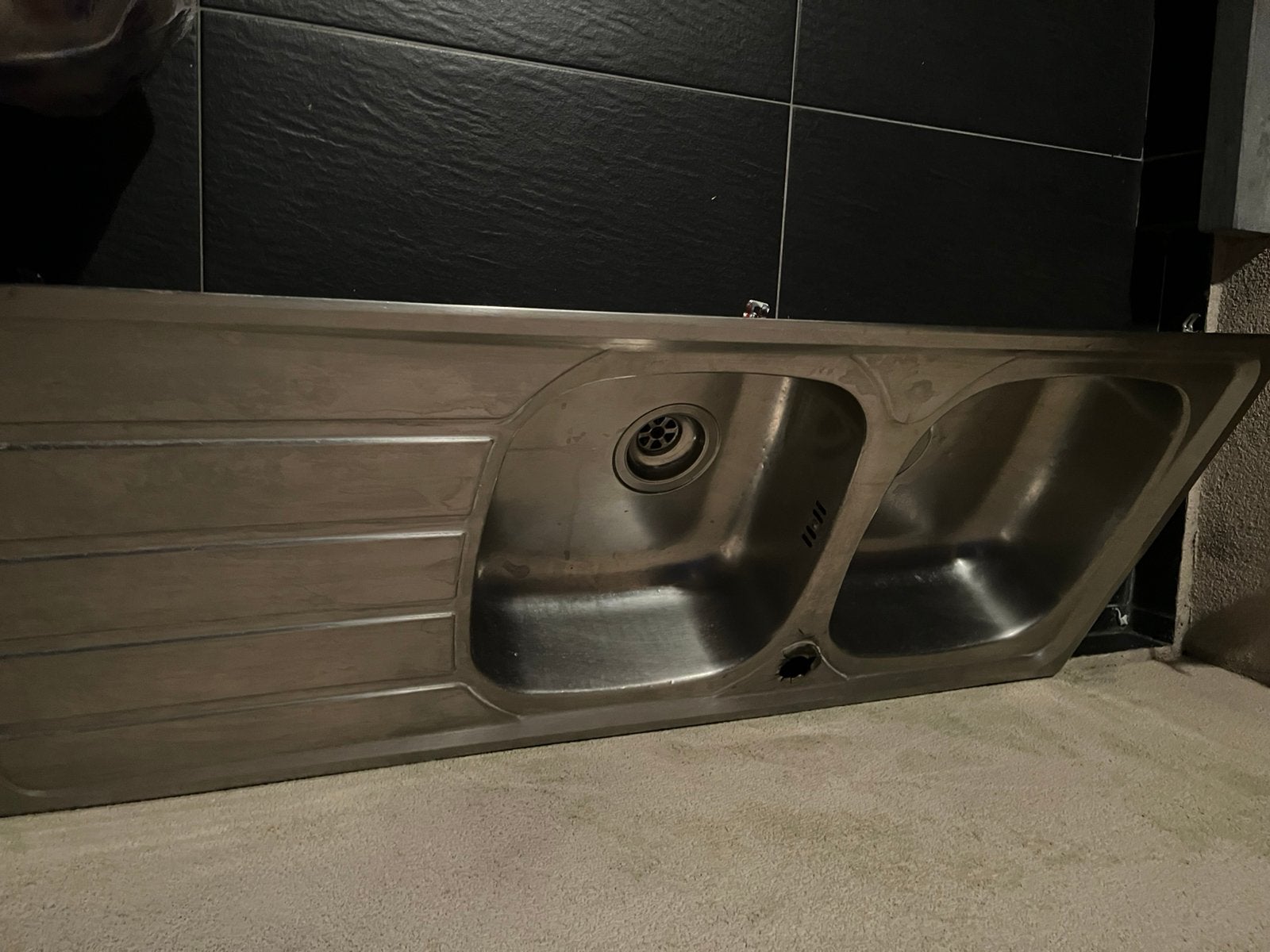 Évier de cuisine 116cm /50cm, Maison & Meubles, Enlèvement, Comme neuf