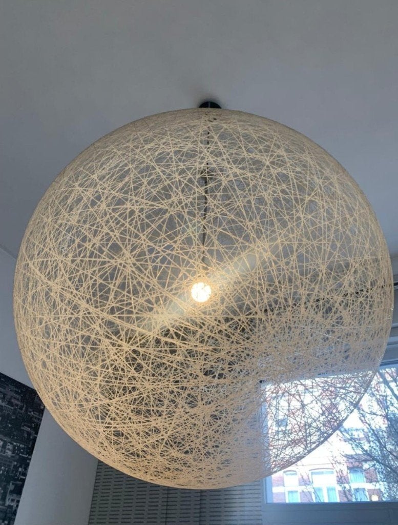 Moooi Random Light Wit Large  105 cm - Bertjan Pot, Maison & Meubles, Lampes | Suspensions, Utilisé, Autres matériaux, E27 (grand)