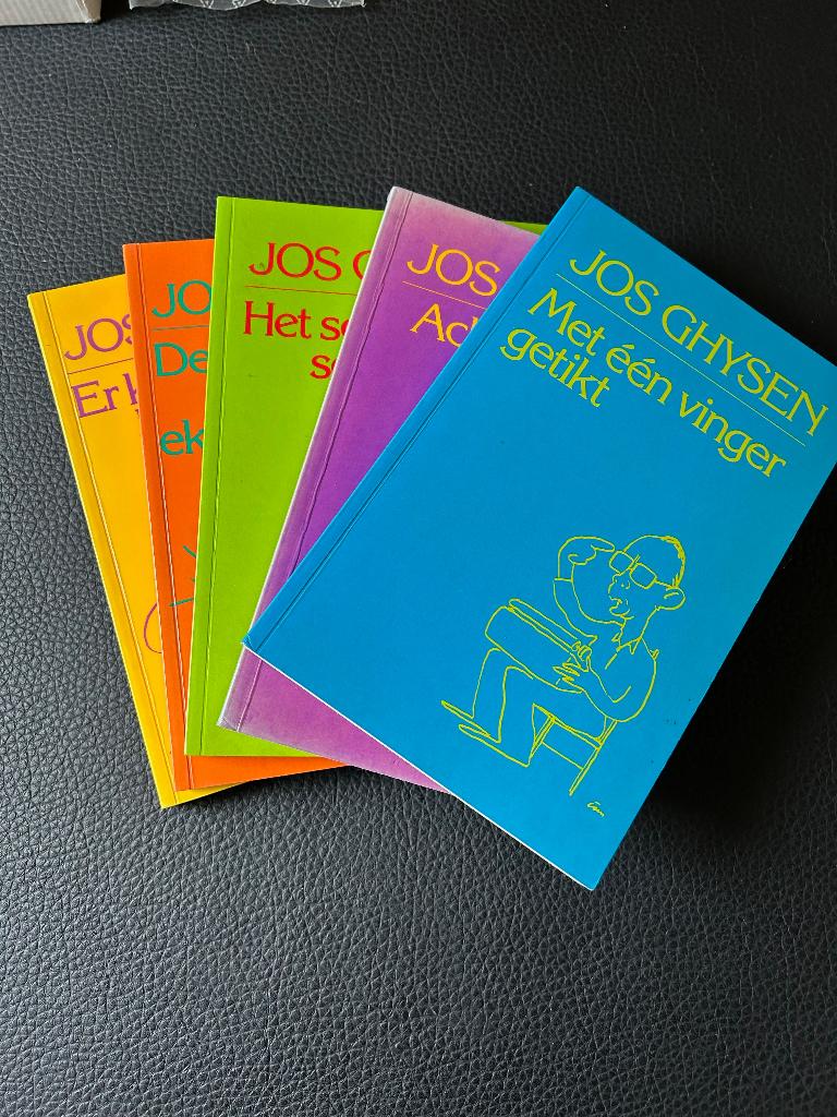 5 boekjes Jos Ghysen, Gelezen, België, Ophalen of Verzenden, Jos Ghysen