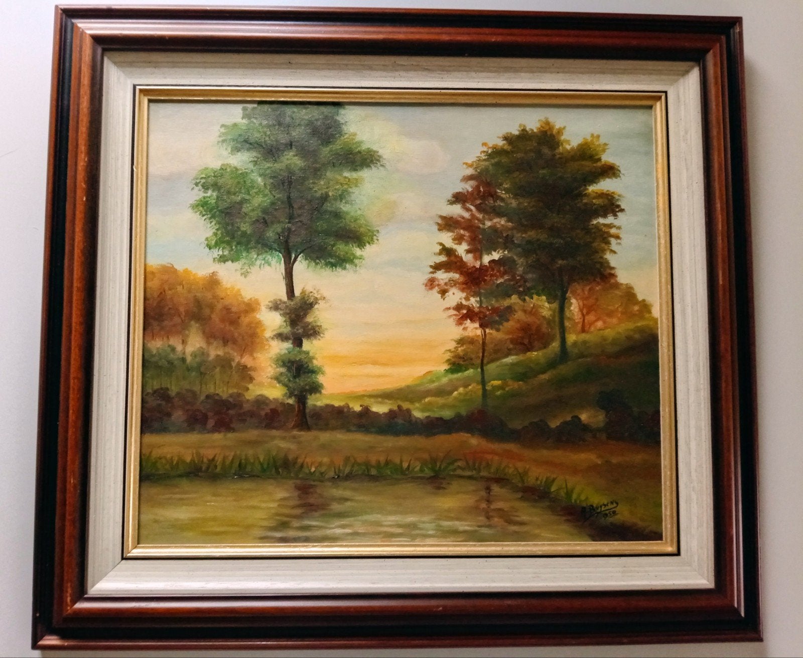 schilderij, Enlèvement, Signé