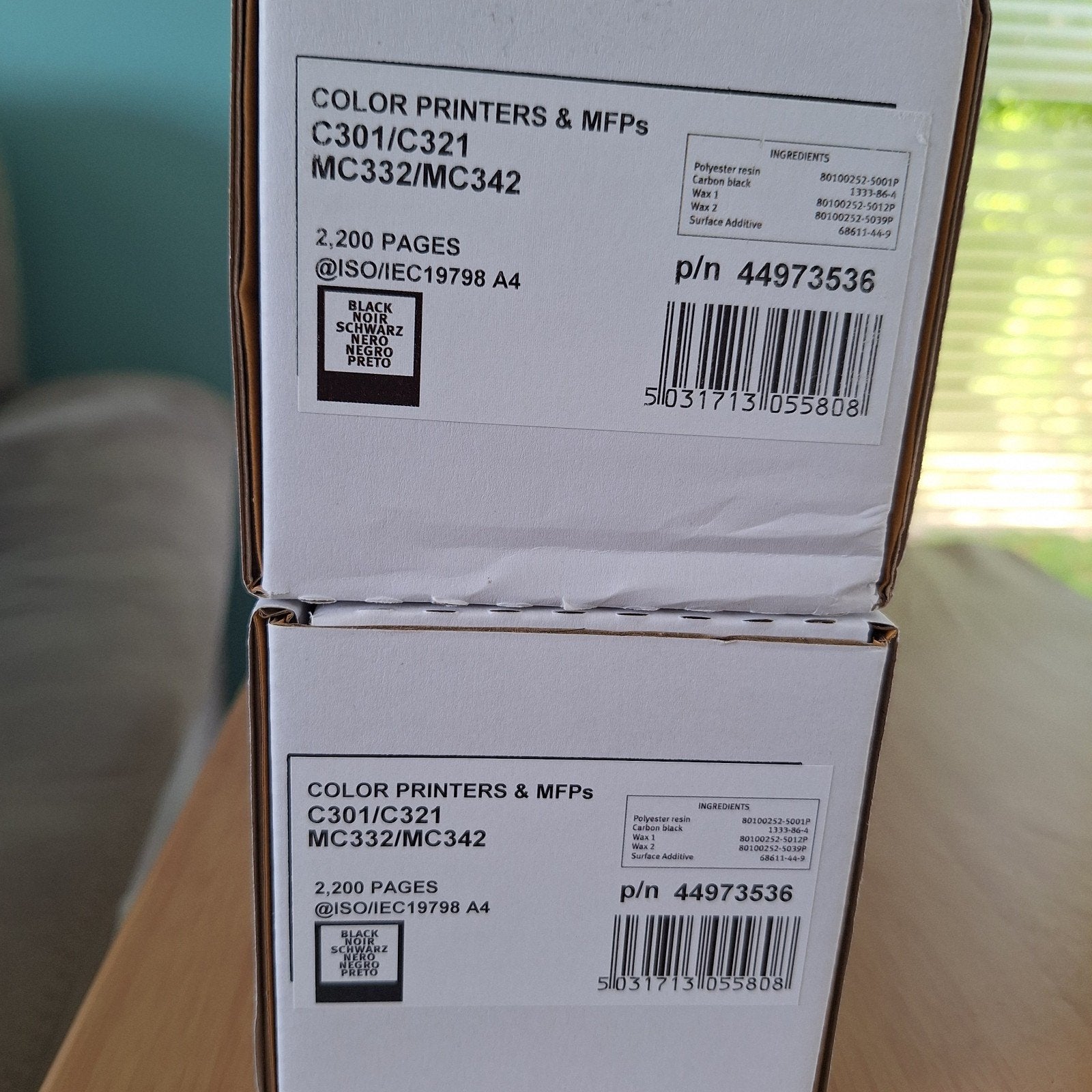 OKI 44973536 (2 noires, prix pour les 2), Computers en Software, Printerbenodigdheden, Ophalen, Toner, OKI