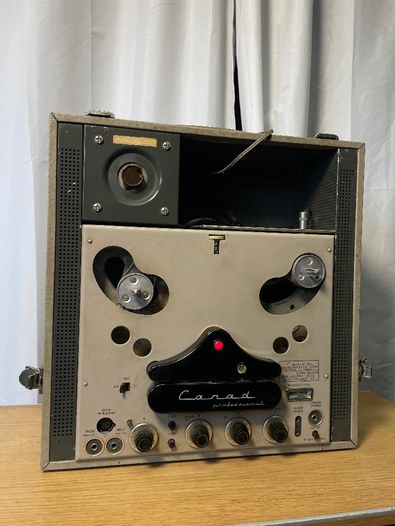 Carad R53PA – Vintage Audio Toestel – As Is, Ophalen, Defecte bandrecorder, Met stofkap