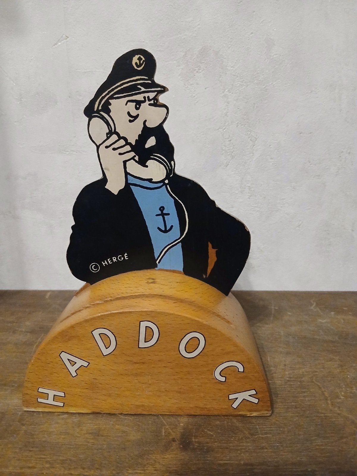 Tintin Hergé : Tirelire Haddock Vilac France 1992, Enlèvement ou Envoi, Tintin