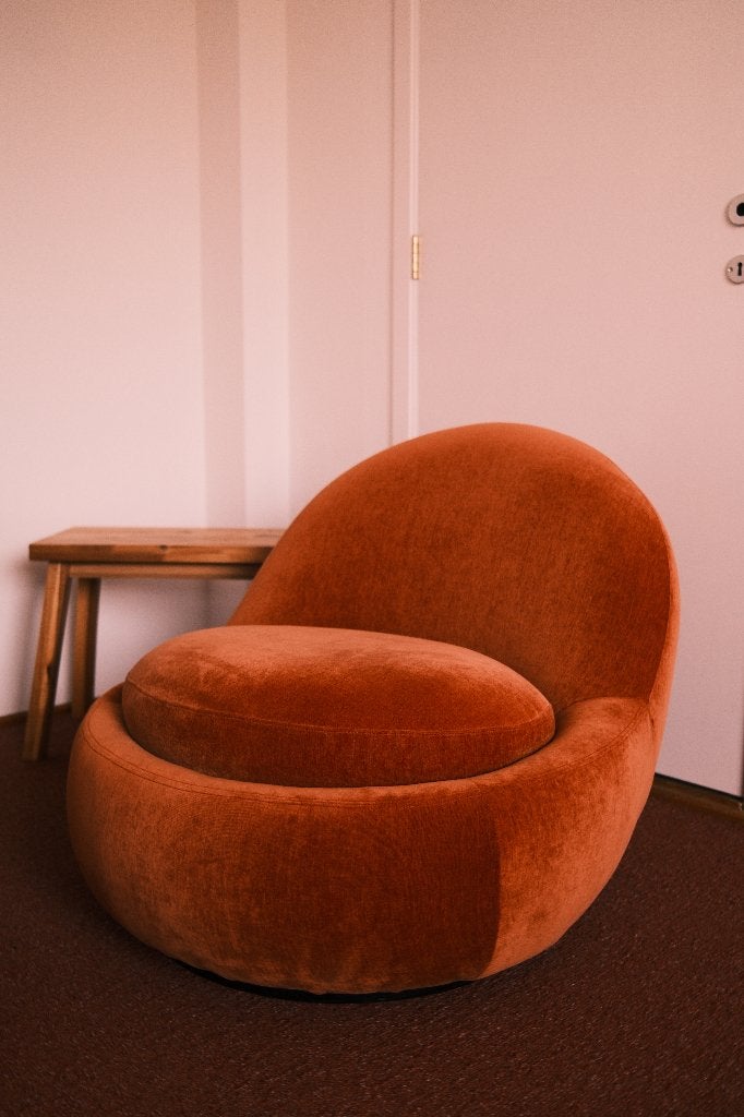 Zetel BABETTE - Sofa Company - Moss Rust - 1-zit, Huis en Inrichting, Ophalen, Organisch Scandinavisch Design, 75 tot 100 cm, Zo goed als nieuw