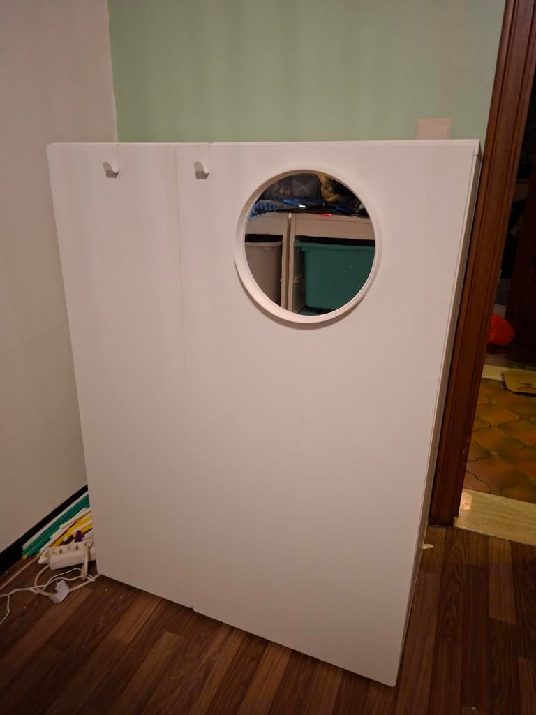 Armoire vêtement enfants Ikea blanc, Métal