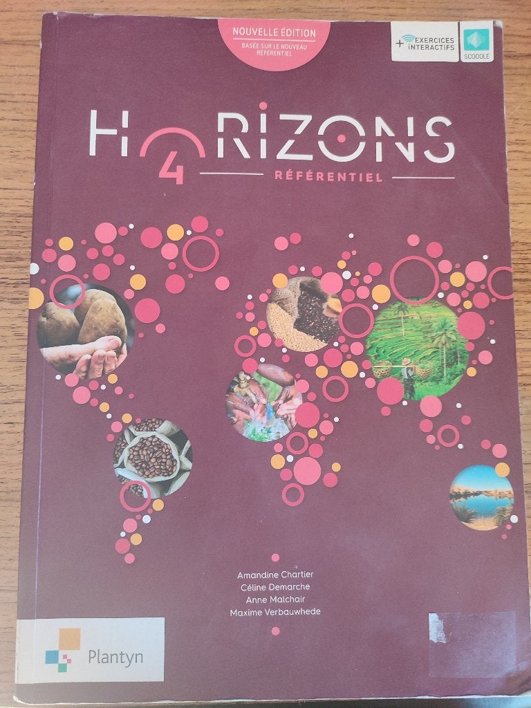 Horizons 4 - Référentiel - Plantyn, Livres, Plantyn, Enlèvement, Utilisé, Secondaire