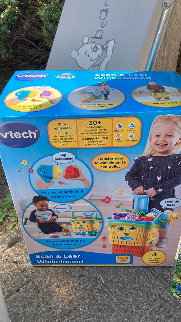 V tech winkelmandje, Kinderen en Baby's, Ophalen, Zo goed als nieuw