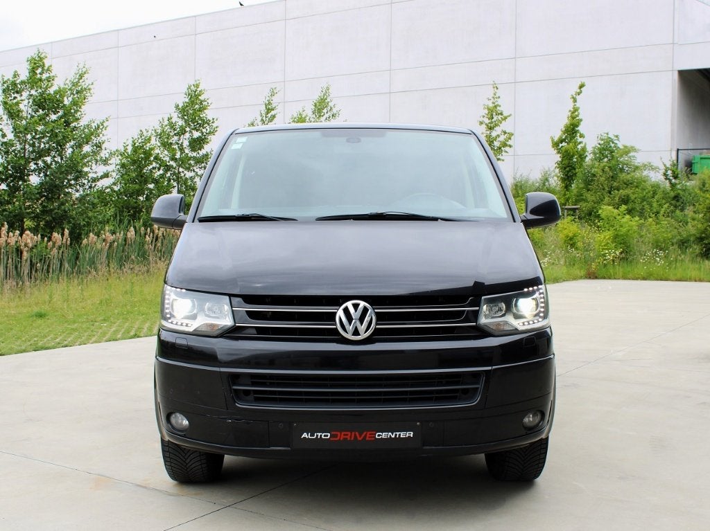 ✅Vw Transporter – 2.0TDi - 180pk * Automaat * Xenon * Airco, Auto's, Volkswagen, Monovolume, Zwart, 4 cilinders, Zwart