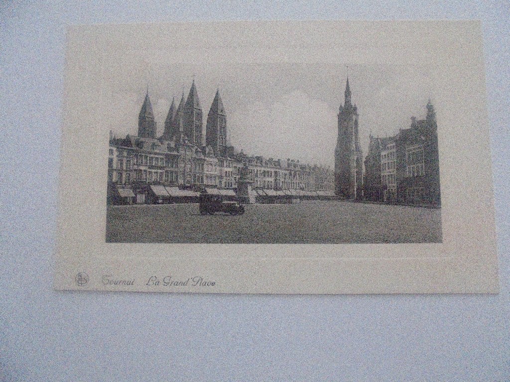 tournai - la grand'place, Ophalen of Verzenden, 1920 tot 1940, Gelopen, Henegouwen