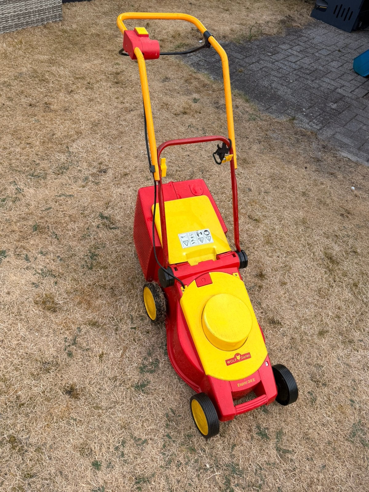 Wolf-Garten A340E elektrische grasmaaier, Ophalen, Zo goed als nieuw, Elektrische grasmaaier, Opvangbak
