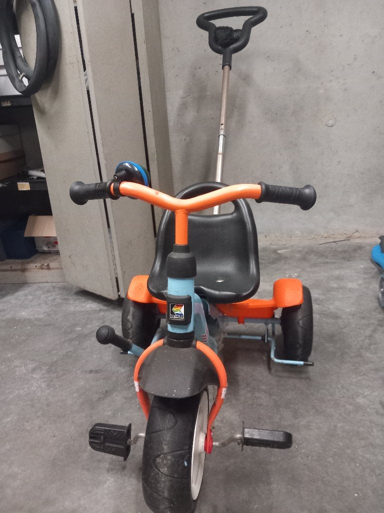 Duwfietsje, Enlèvement, Tige de poussée