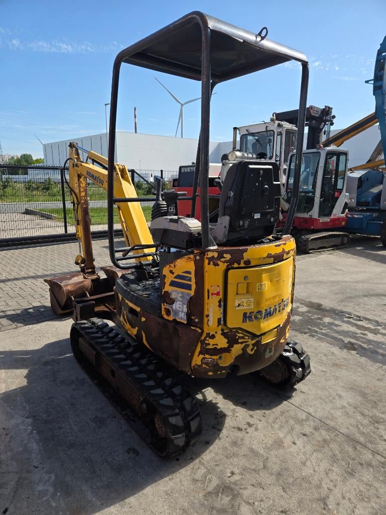 Komatsu PC16R, Ophalen, Graafmachine