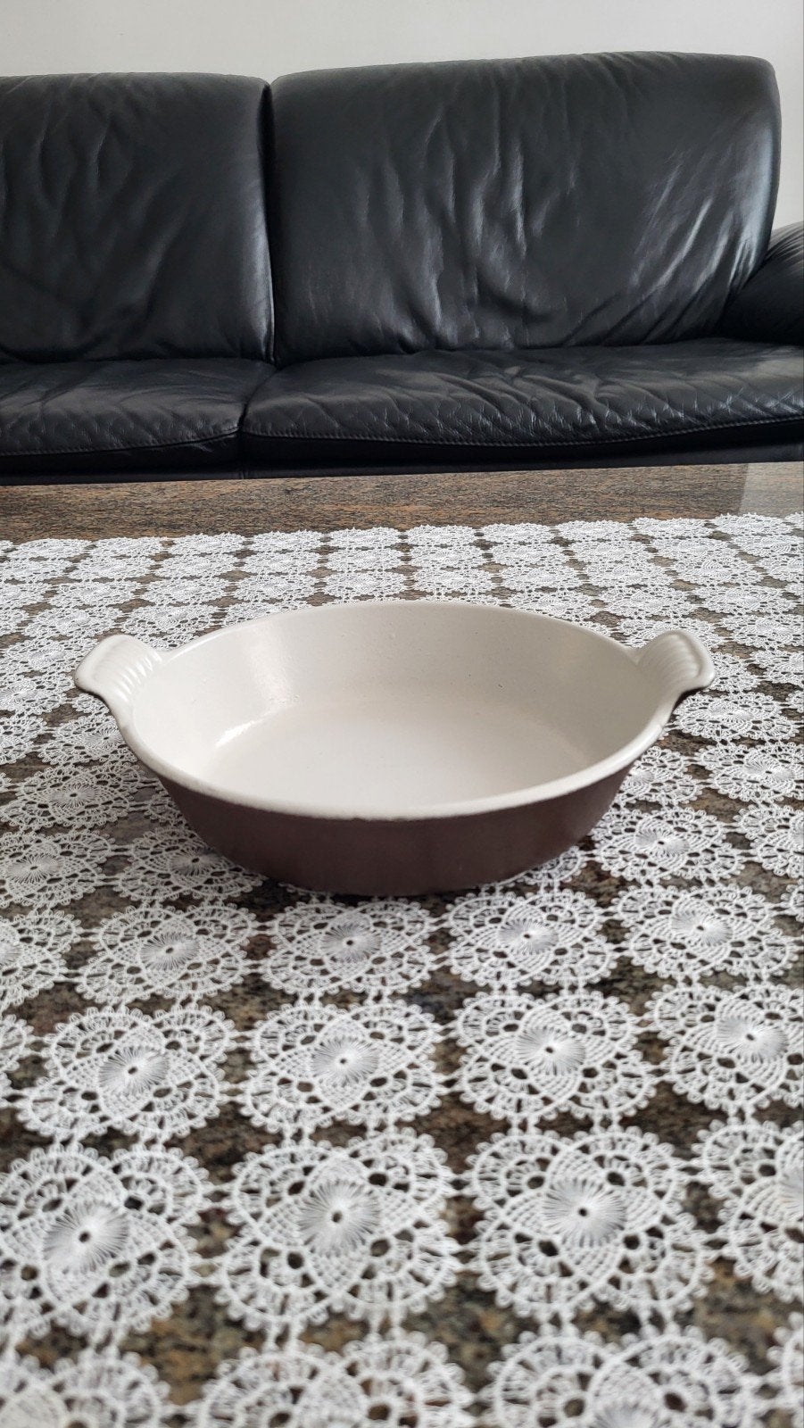 Vintage gietijzeren ovenschaal Le Creuset, Huis en Inrichting, Ophalen of Verzenden, Le Creuset