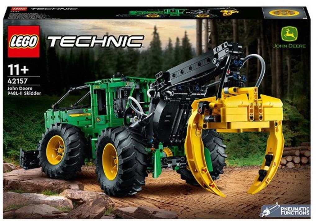 LEGO Technic 42157 John Deere 948L-II Skidder, Neuf, Enlèvement ou Envoi, Lego, Ensemble complet