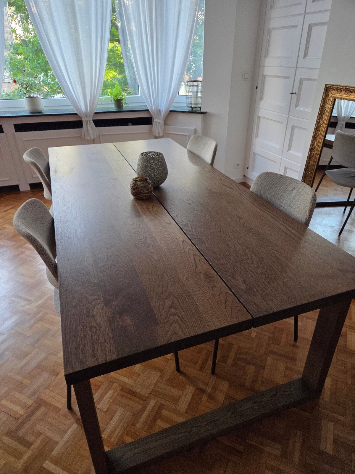 IKEA - table + 4 chaises en très bon état., Enlèvement, Comme neuf, Cinq personnes ou plus, Rectangulaire