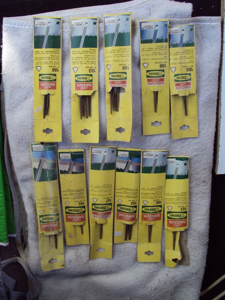Vijlen Sandvik ,driehoekige vorm , zonder handvatten., Bricolage & Construction, Outillage | Outillage à main, Enlèvement ou Envoi