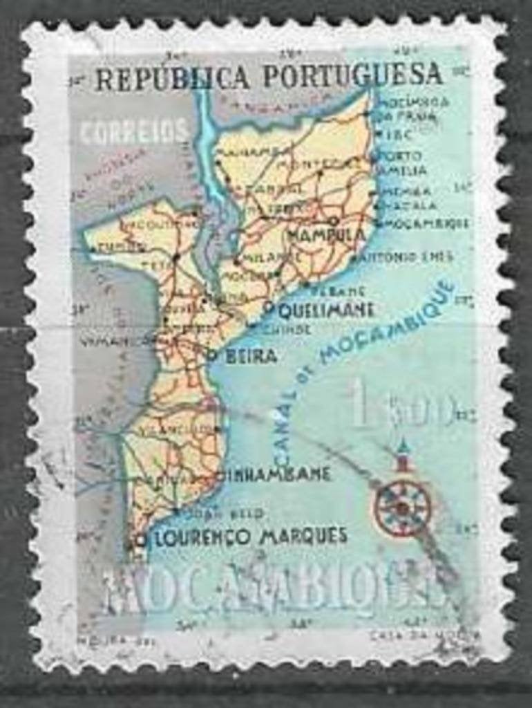 Mozambique 1954 - Yvert 445 - Portugese provincie (ST), Verzenden, Gestempeld