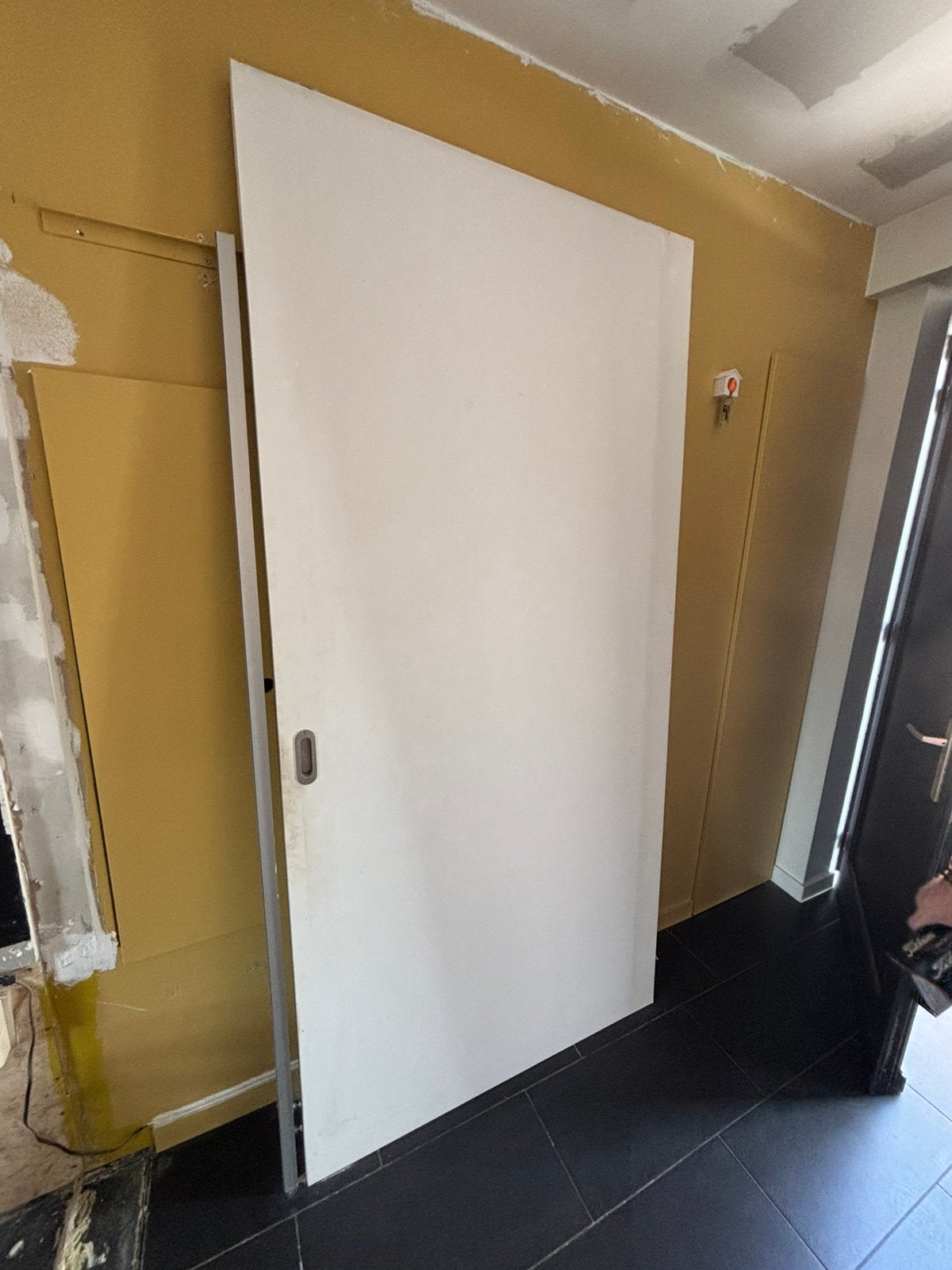 Overschilderbare schuifdeur, Doe-het-zelf en Bouw, Overige typen, Zo goed als nieuw, 225 cm of meer, Hout