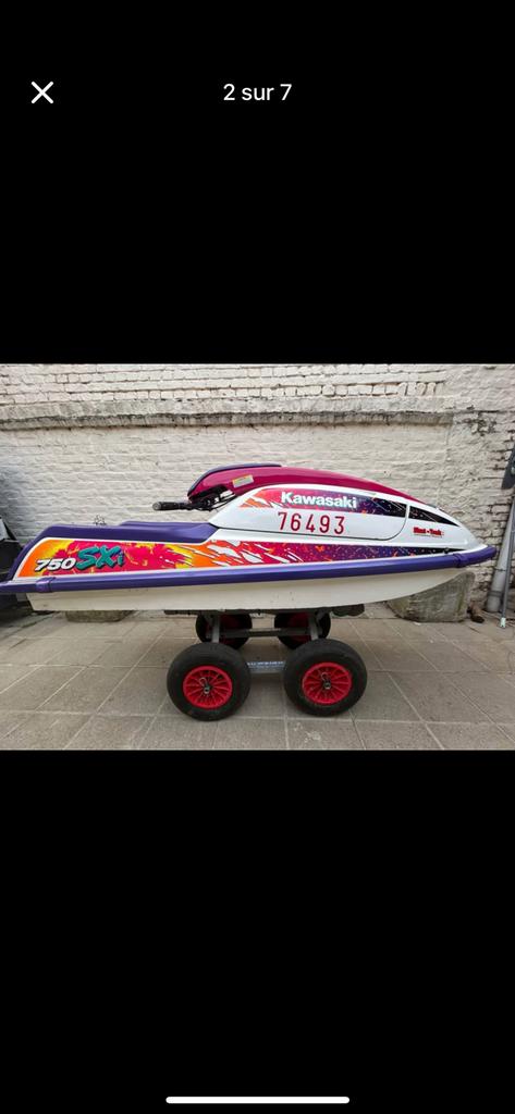 Jetski kawasaki 750 SXI, Ophalen, Gebruikt, Binnenboordmotor, Minder dan 3 meter