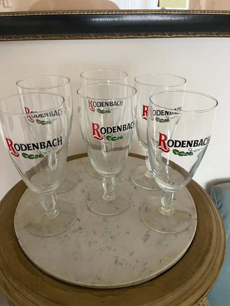 Verres Rodenbach neufs 6 pièces, Enlèvement ou Envoi, Comme neuf, Verre à bière