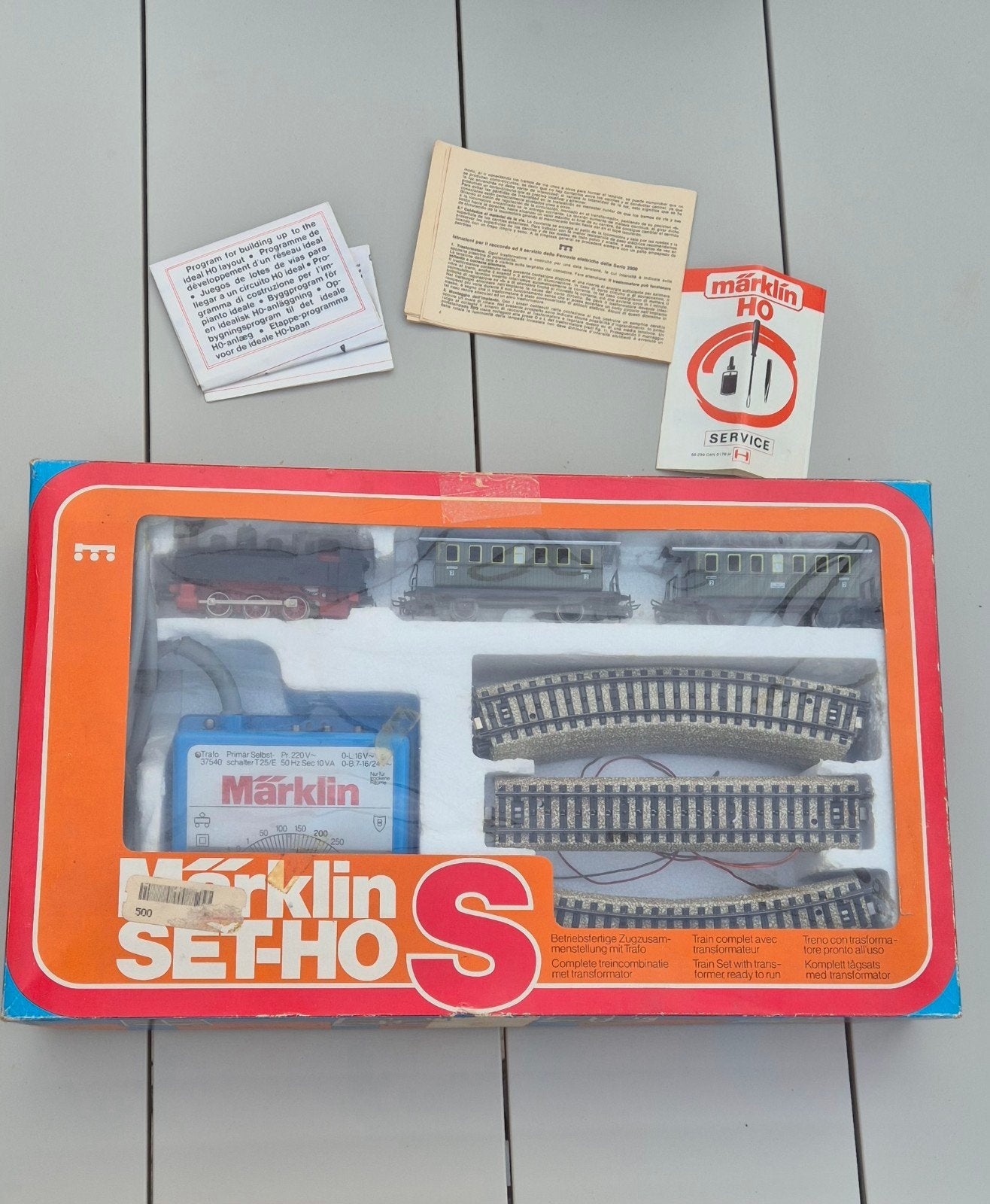 Märklin H0 Vintage – Locomotive + 2 Wagons + Rails + Boîte, Enlèvement ou Envoi, Neuf, Locomotive, Märklin