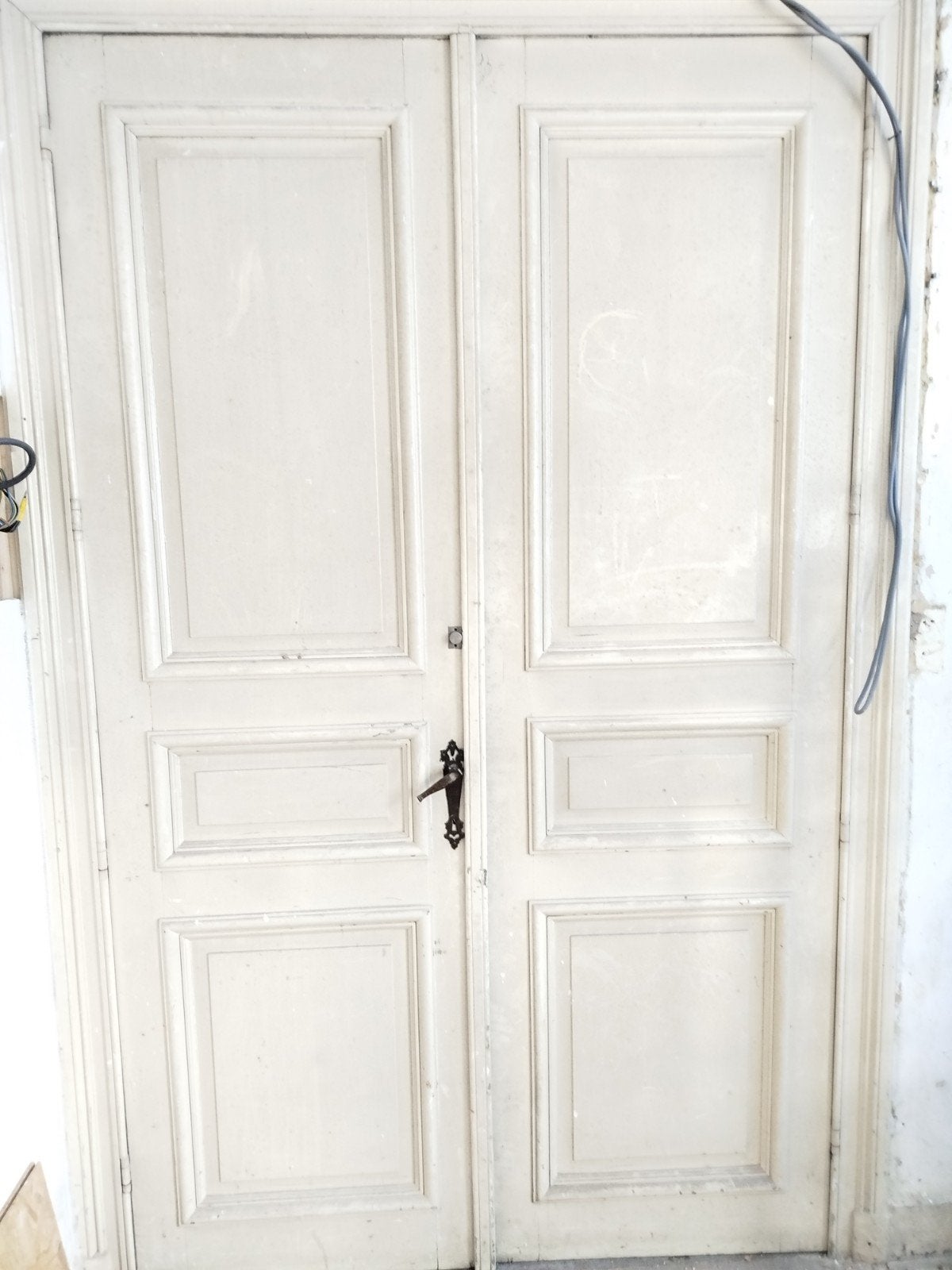 Porte ancienne double 150l/247h, Bricolage & Construction, Enlèvement
