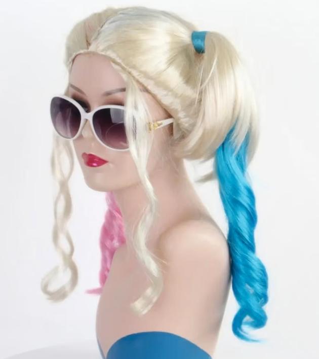 Perruque de cosplay synthétique Harley Quinn, Enlèvement ou Envoi, Neuf