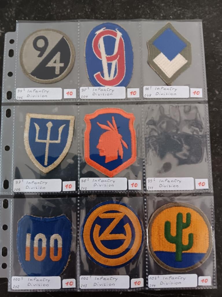 Us ww2 patches, Enlèvement ou Envoi