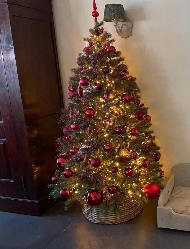 kerstboom met versiering, Diversen, Ophalen, Zo goed als nieuw