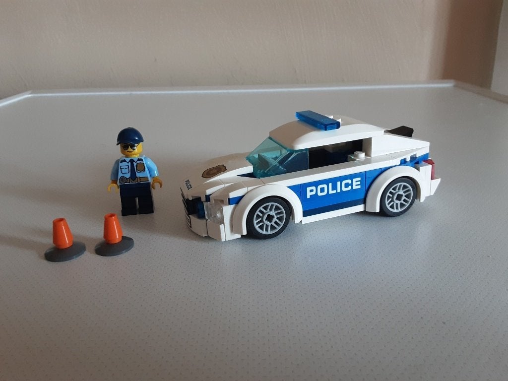 Lego politie auto in doos, Lego, Friends, Ophalen of Verzenden, Zo goed als nieuw