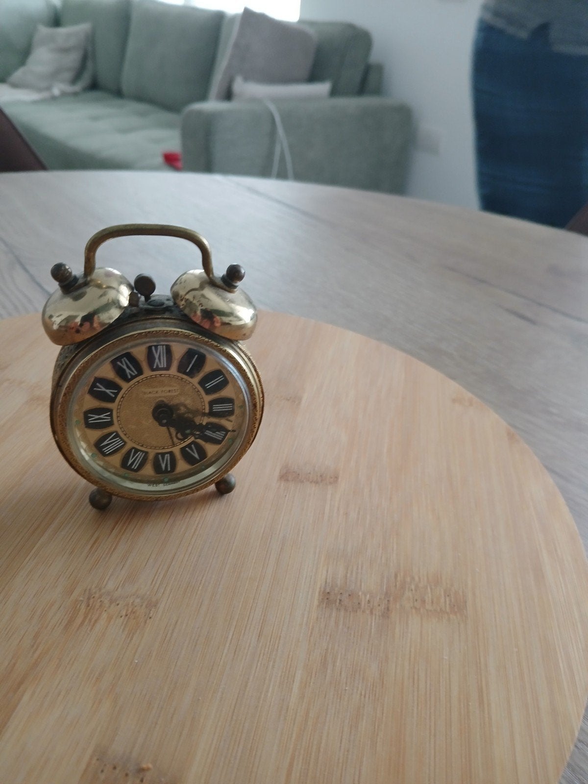 vintage wekker, Ophalen
