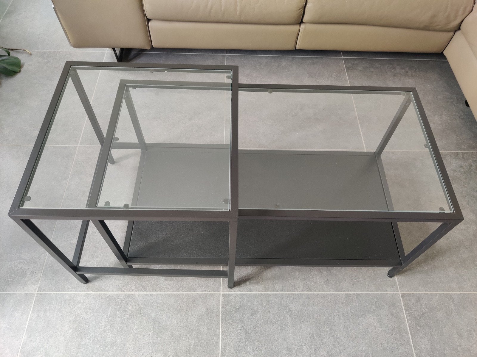 Ikea vittsjo bijzettafel/salontafel, Ophalen, Glas