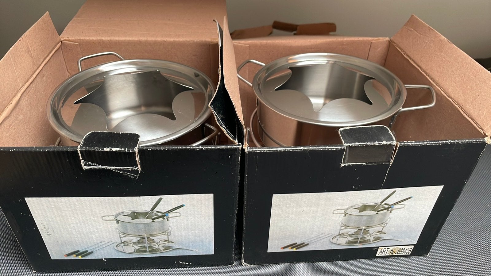 2 fonduesets, Elektronische apparatuur, Fonduesets, Ophalen of Verzenden, Zo goed als nieuw