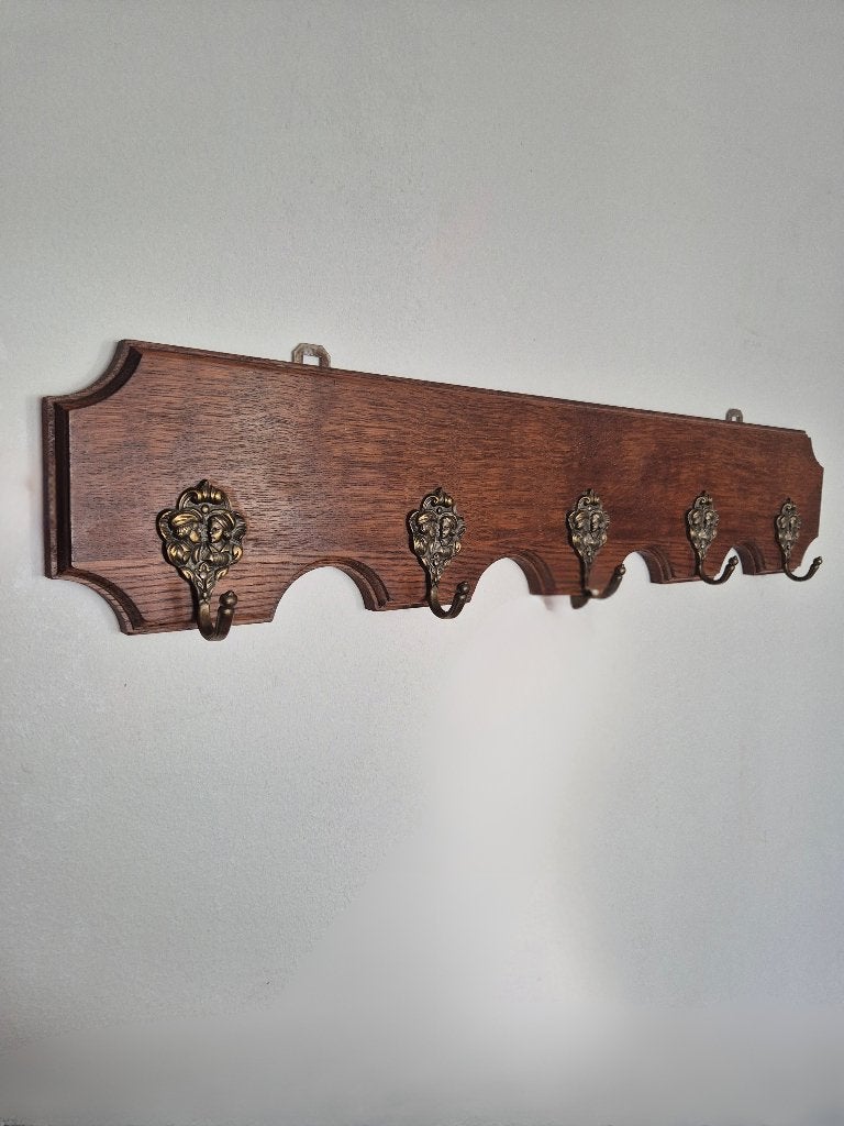 Vintage wandkapstok, Wandkapstok, Ophalen of Verzenden, Zo goed als nieuw, Minder dan 100 cm