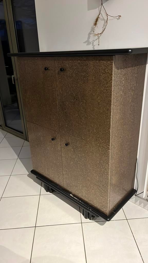 Barkast in fineerhout, Huis en Inrichting, Ophalen, Gebruikt