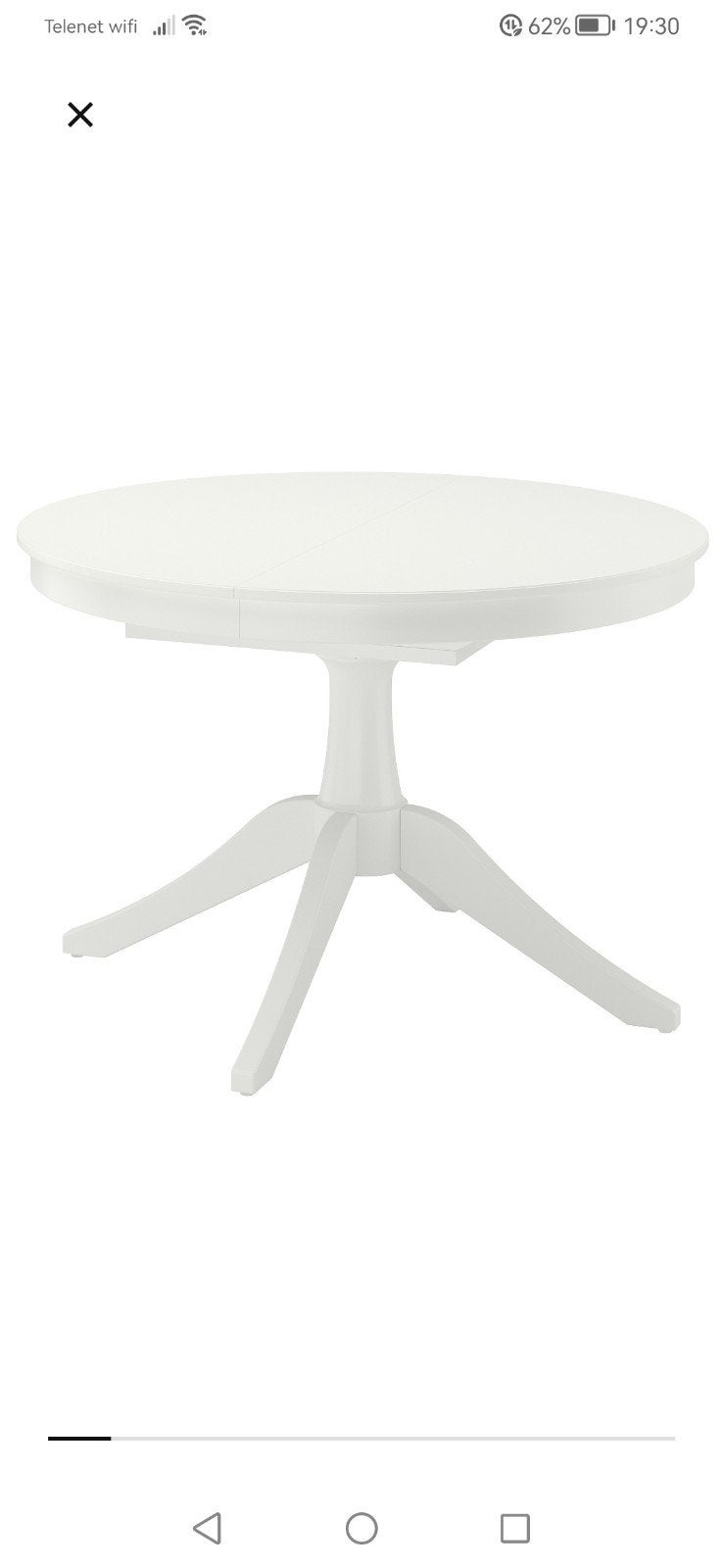 Table extensible Ikea, Enlèvement, Rond