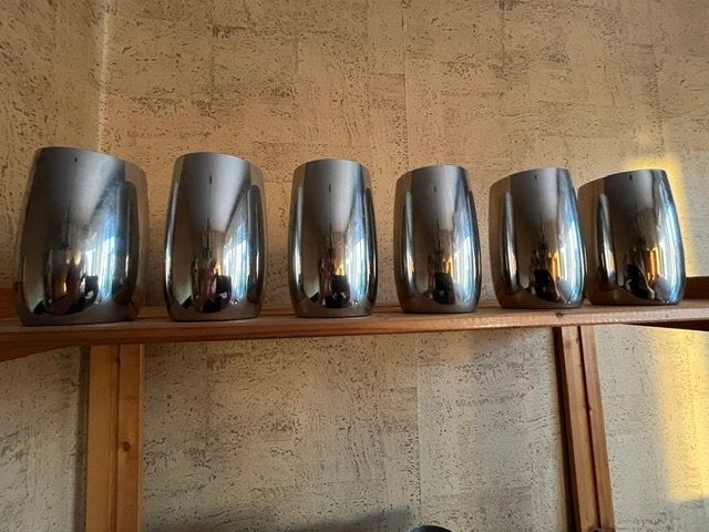 Set van 6 inox drinkbekers, Ophalen, Huis en Inrichting