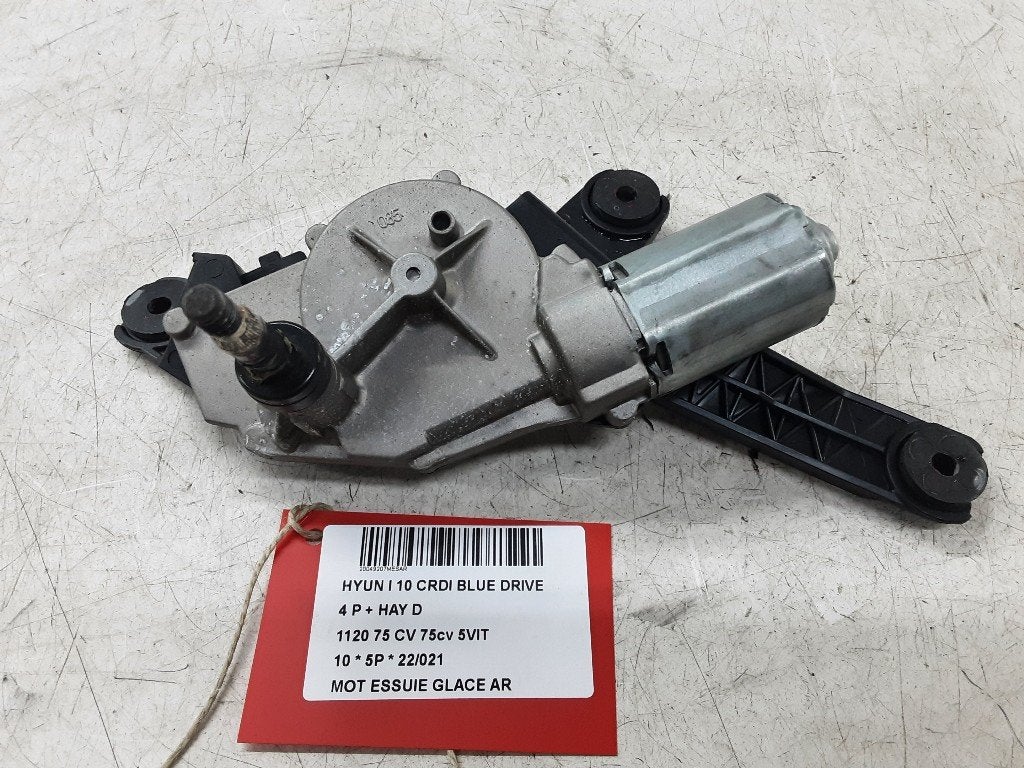 MOTEUR ESSUIE-GLACE ARRIÈRE Hyundai i10 (F5) (98700-OX000), Mevr. I. Hauben, Utilisé, Hyundai, Rue de l'Espoir 34 34
4030  GRIVEGNÉE, BE