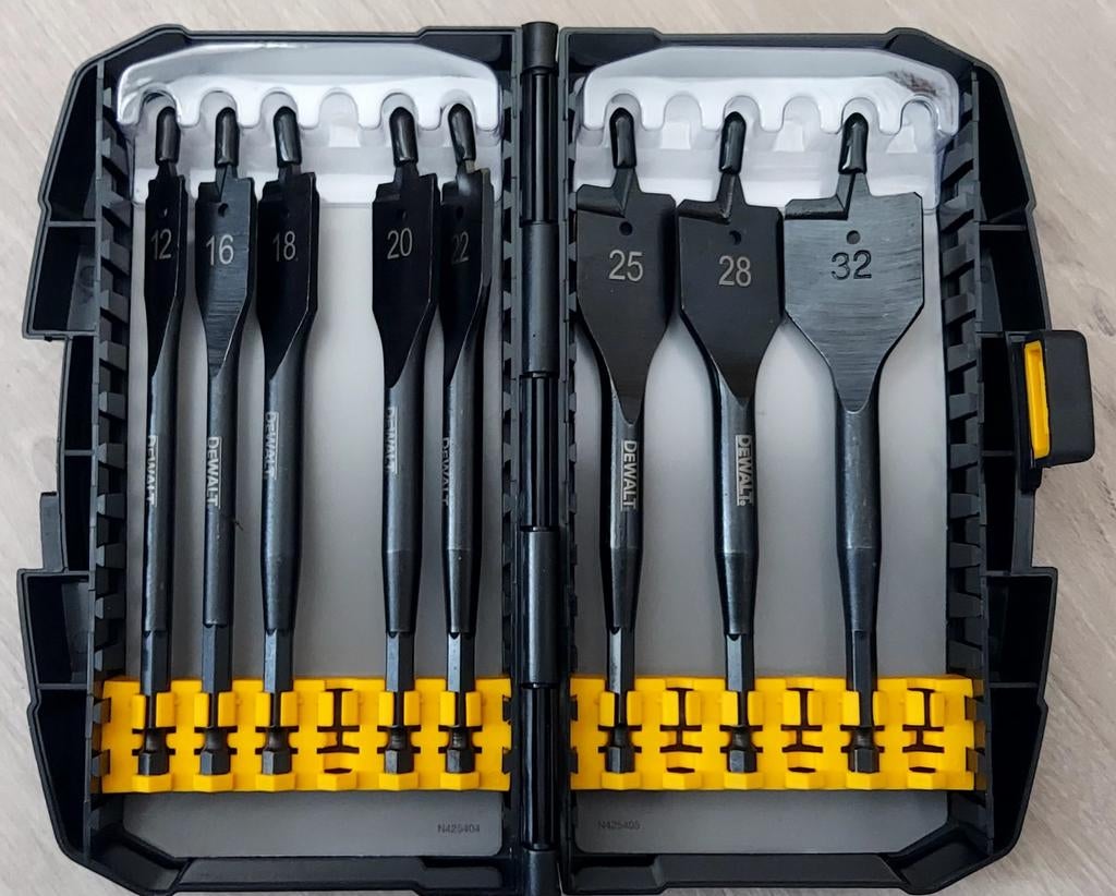DeWalt Extreme platte boorset met harde koffer, Ophalen of Verzenden