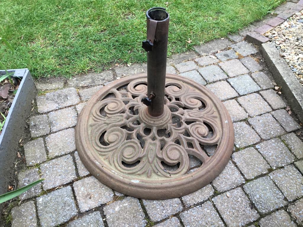 Vintage parasolvoet, Tuin en Terras, Ophalen, Gebruikt, Parasolvoet