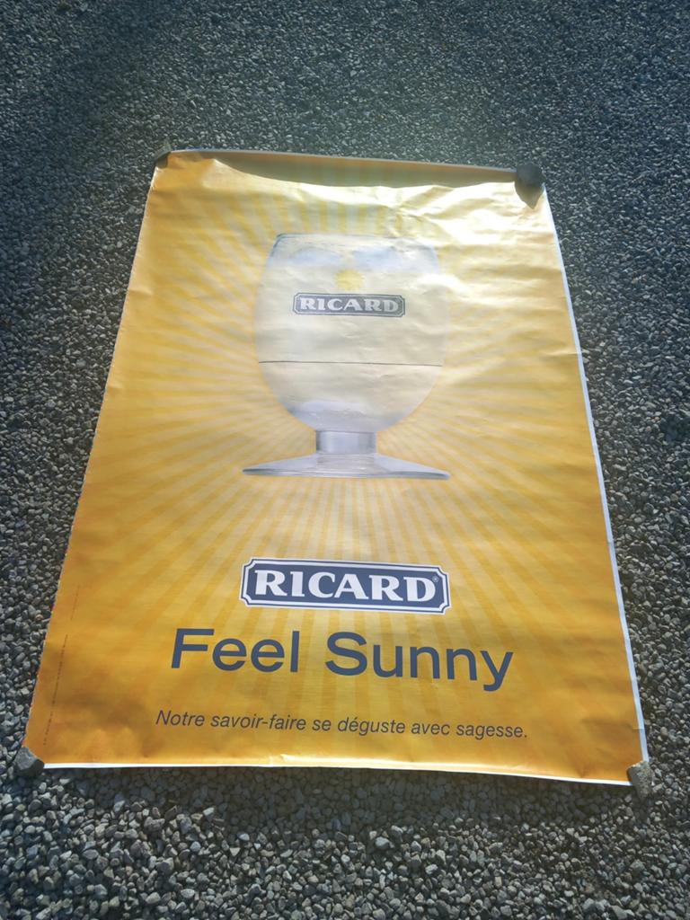 Poster Ricard Feel Sunny bushokje, Verzamelen, Ophalen of Verzenden