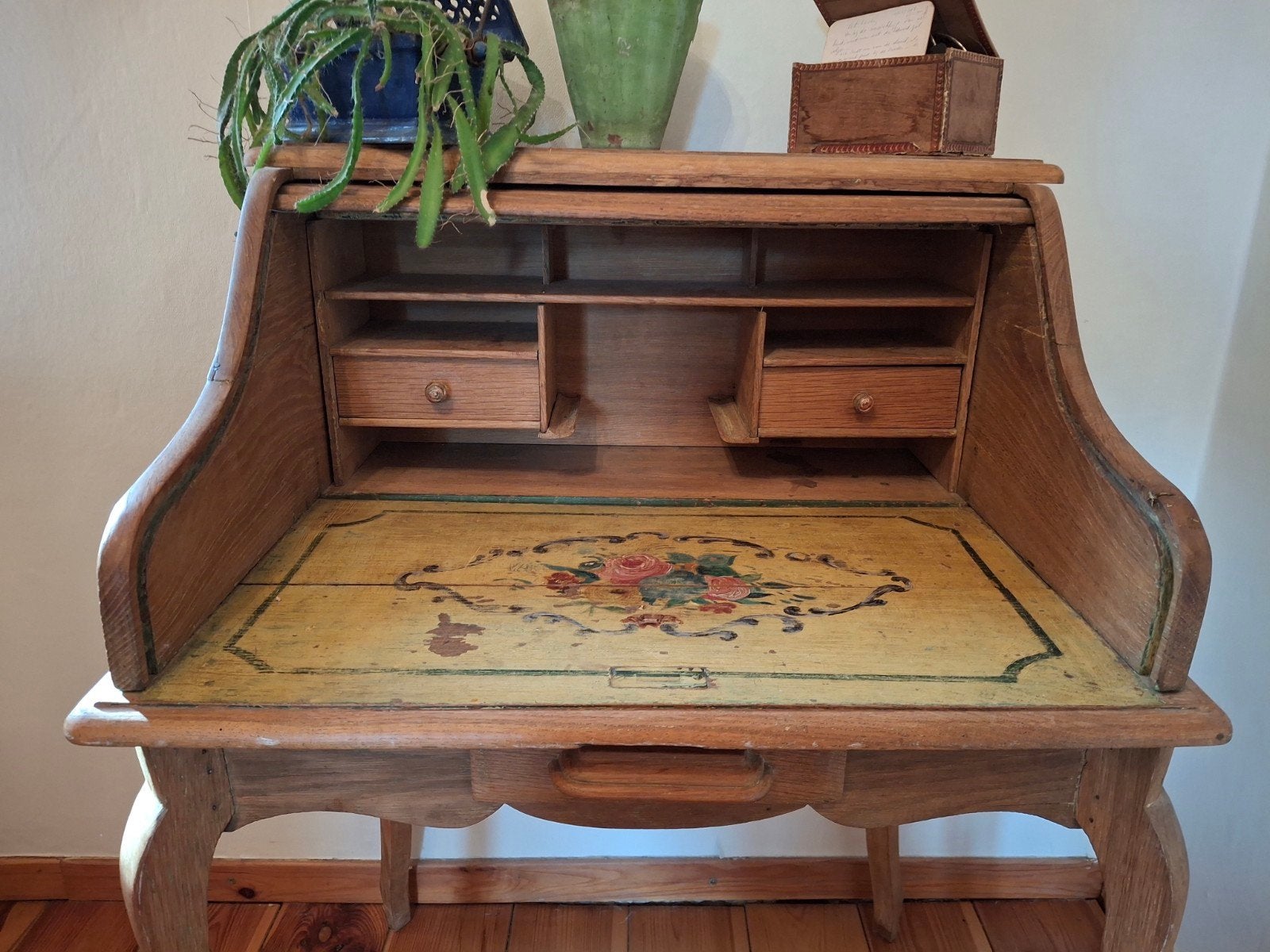 ENKEL CASH BIJ OPHALING. Oude schrijftafel, Antiek en Kunst, Ophalen