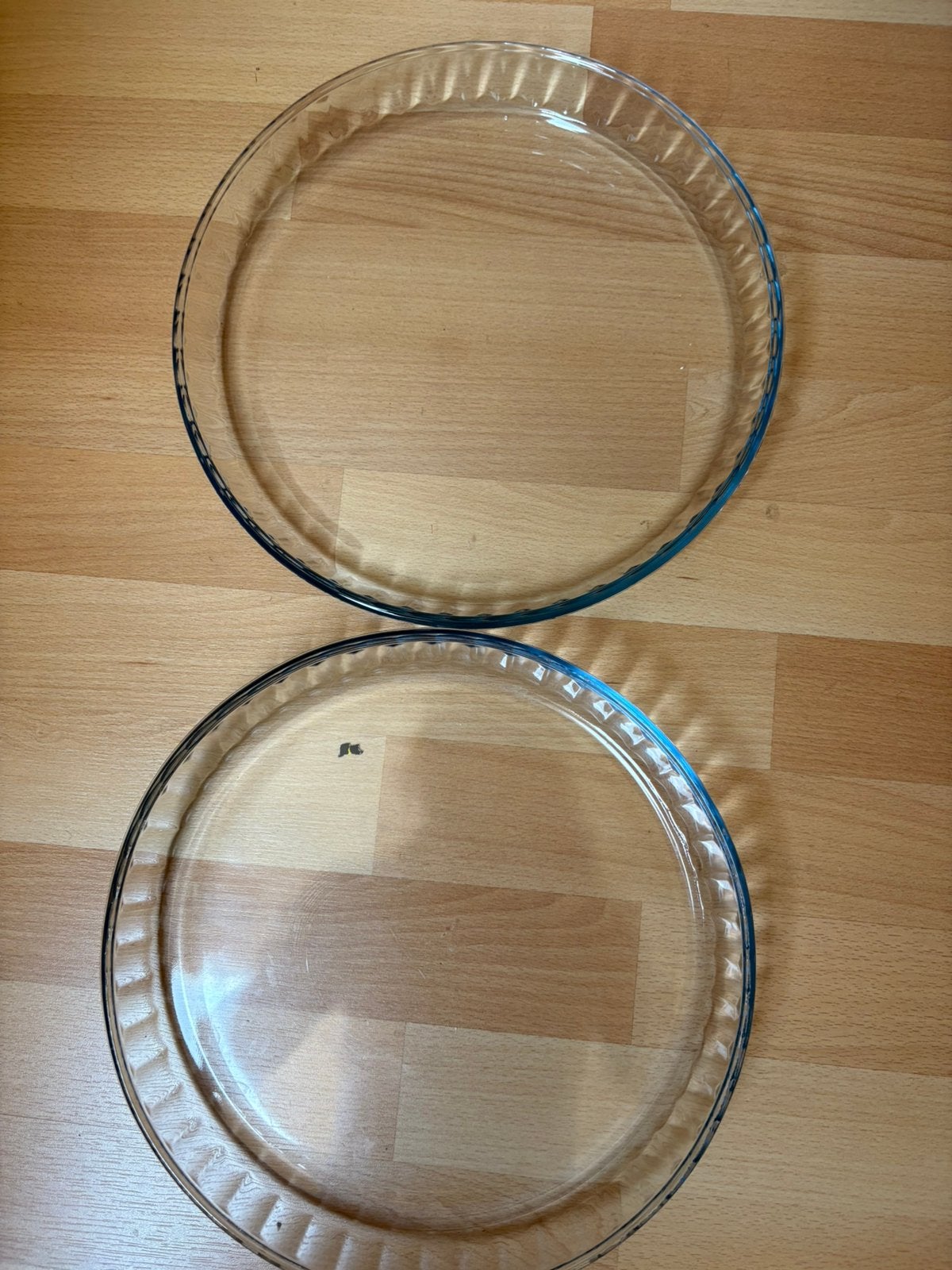 2 glazen taartvormen diameter 27, Ophalen