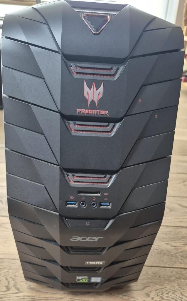 Acer Predator G6 Gaming PC- i7 - 16GB - 1,25TB - GTX 1080 Ti, Computers en Software, Ophalen, Gebruikt, Gaming, HDD
