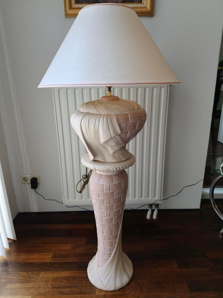 Woonkamer lamp met kolom van aardewerk, Huis en Inrichting, Ophalen