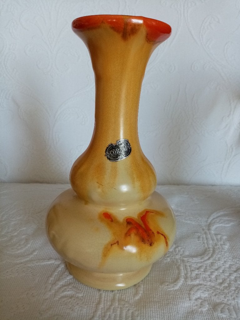 Belgische keramische vaas Thulin art deco periode 21cm, Antiek en Kunst, Ophalen of Verzenden